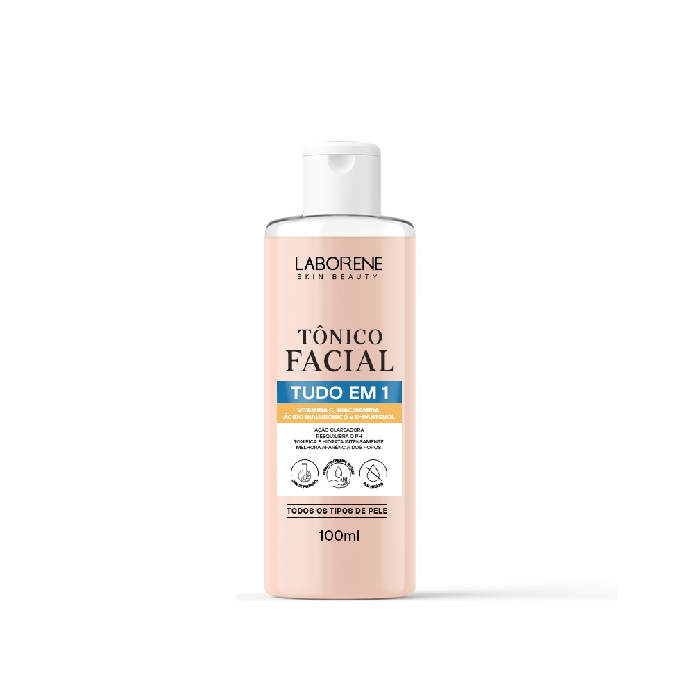 COND.-TONICO-FACIAL-TUDO-EM-1-100ML-LABORENE- Tônico Adstringente Facial Makeup 100ml - Imagem 1