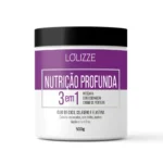 Máscara 3 em 1 Nutrição Profunda da Lolizze 500g